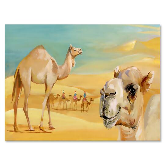 Designart - Camels In The Desert